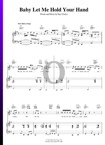 Baby Let Me Hold Your Hand Sheet Music