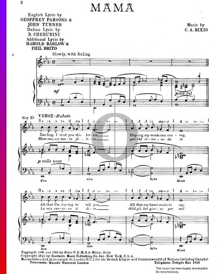 Mamma Musik-Noten