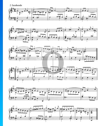 Suite Nr. 5 e-Moll, HWV 438: 2. Sarabande Musik-Noten