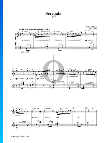 Partition Serenata, Op. 39