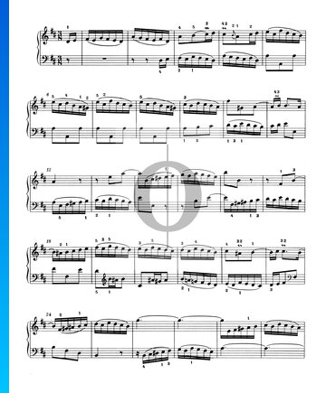 Invention 3, BWV 774 Musik-Noten