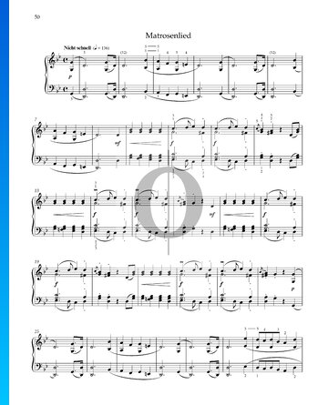 Partition Chant de matelots, Op. 68 No. 37