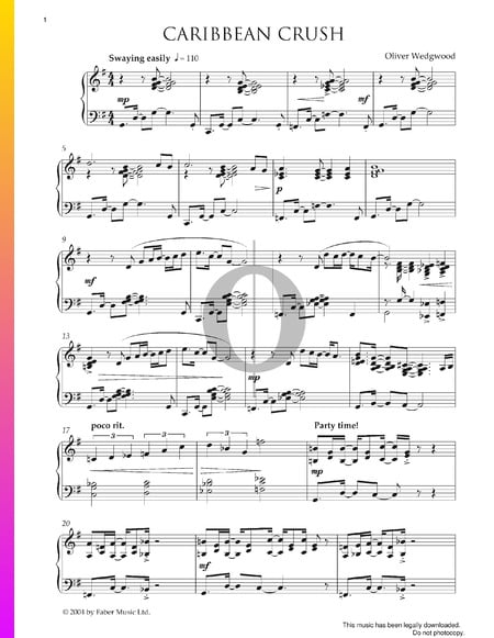 Caribbean Crush Sheet Music