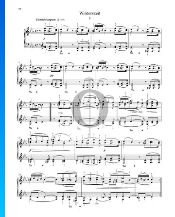 Winterszeit I, Op. 68 Nr. 38 Musik-Noten