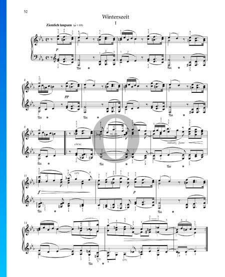 Winterszeit I, Op. 68 Nr. 38 Musik-Noten