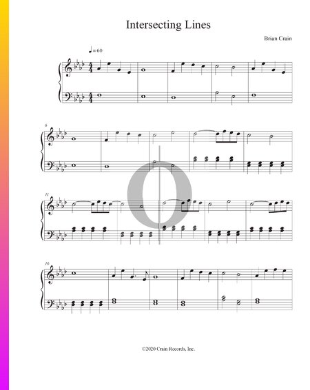 Intersecting Lines Musik-Noten