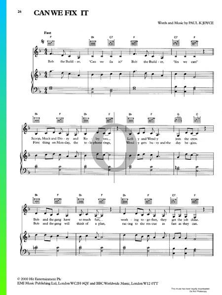 Can We Fix It Sheet Music