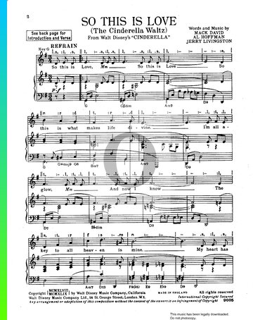 So This Is Love Sheet Music