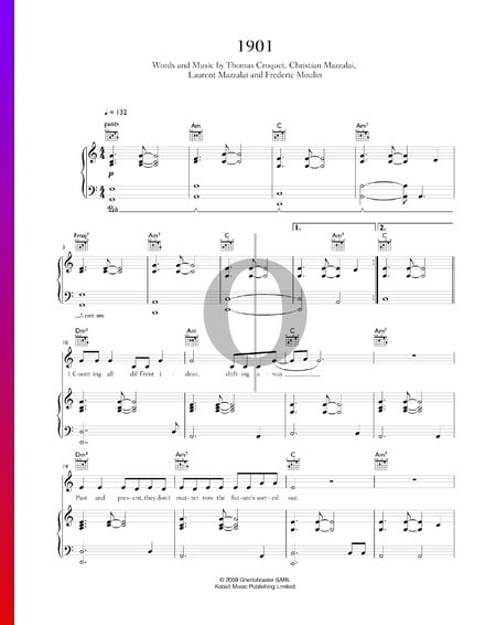 1901 Musik-Noten