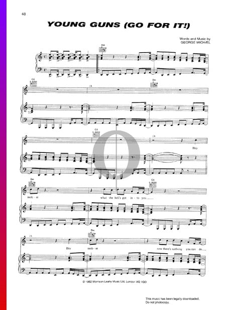 Young Guns (Go For It!) Sheet Music
