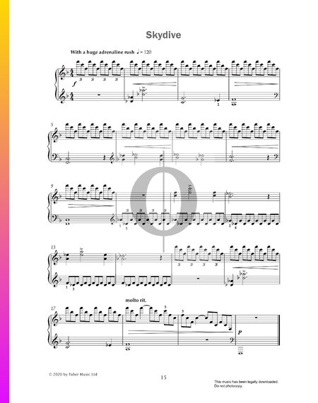 Skydive Sheet Music