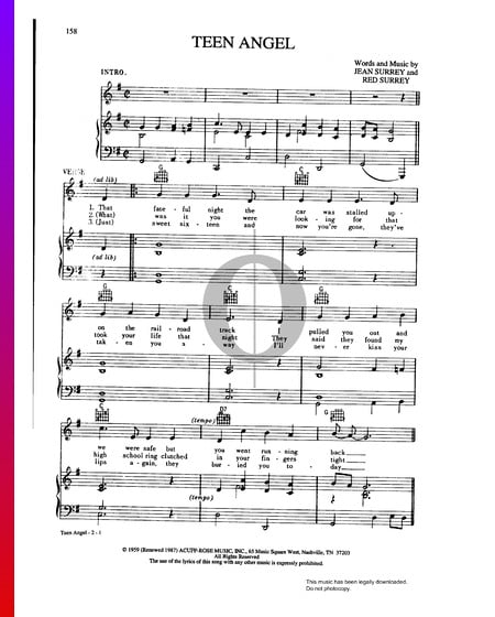 Teen Angel Partition