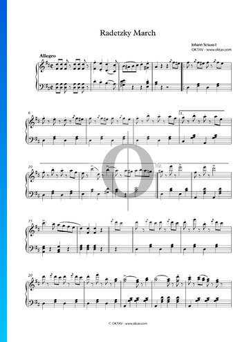 Radetzky - Marsch (Armeemarsch II, 145), Op. 228 Musik-Noten