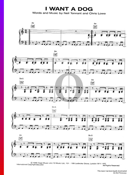I Want A Dog Sheet Music