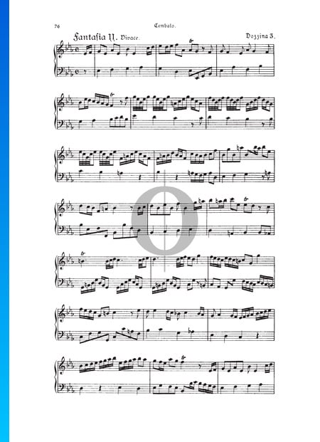 Fantasia, Douzaine III No.11: Vivace, TWV 33:35 Sheet Music