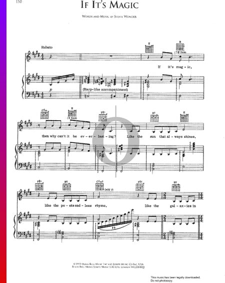 If It's Magic Musik-Noten