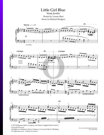 Little Girl Blue Sheet Music