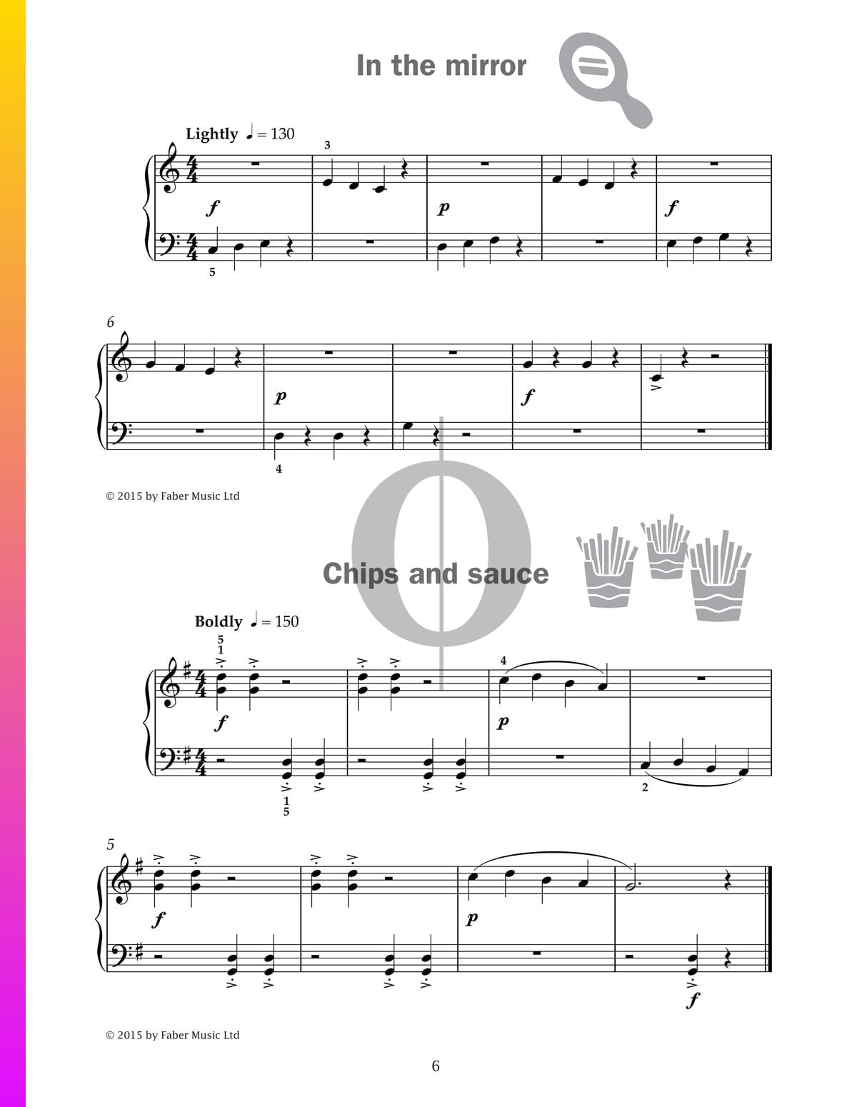 In the mirror (Paul Harris) Piano Sheet Music OKTAV