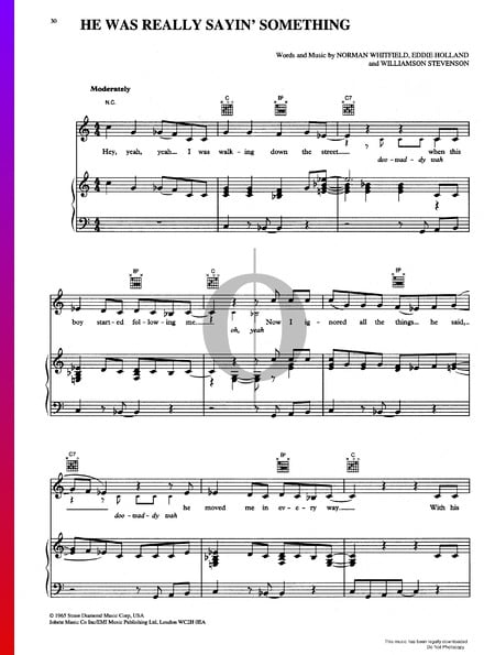 He Was Really Sayin' Somethin' Sheet Music