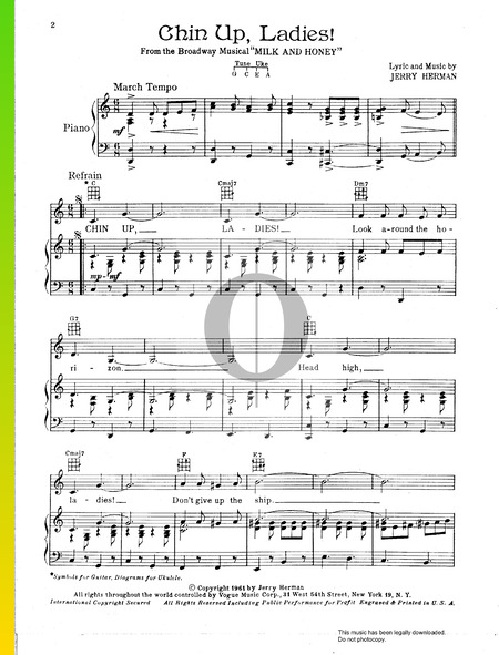 Chin Up, Ladies! Sheet Music
