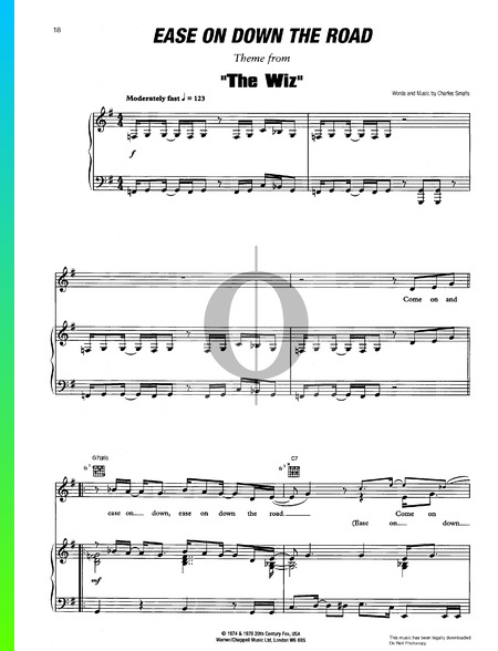 Ease On Down The Road Sheet Music