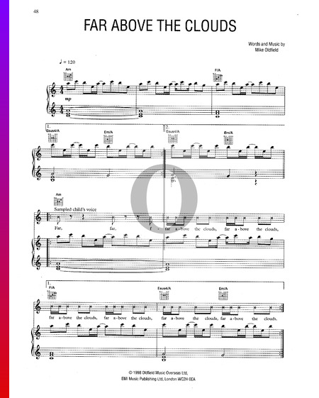 Far Above The Clouds Sheet Music