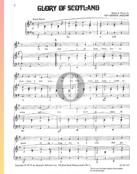 The Glory Of Scotland Musik-Noten