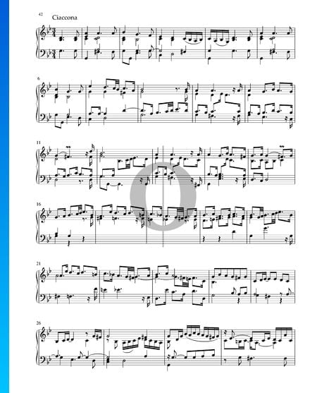 Partita en Sol mineur, BWV 1004: 5. Ciaccona