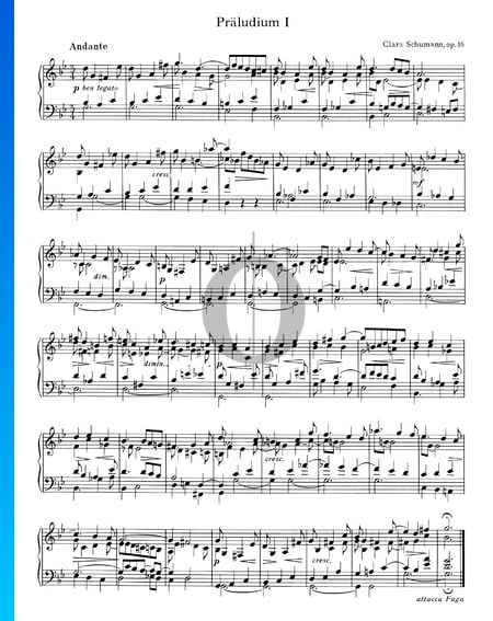 Prelude g-Moll Nr. 1, Op. 16 Musik-Noten