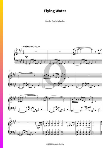 Flying Water Partitura