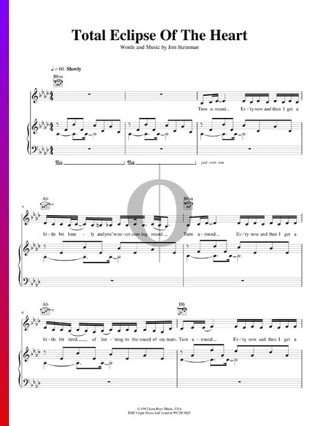 Total Eclipse Of The Heart Sheet Music