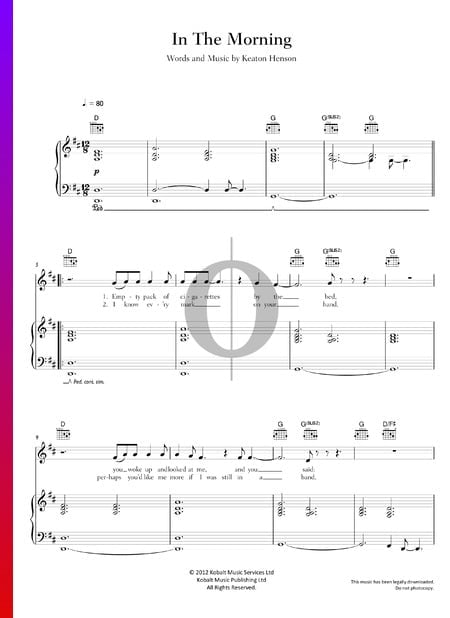In The Morning Sheet Music