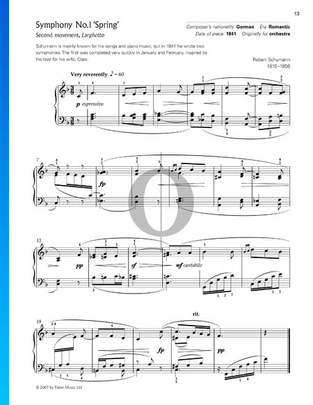 Symphony No. 1 in B-flat Major, Op. 38 (Spring Symphony): 2. Larghetto