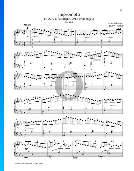 Impromptu in E-flat Major, Op. 90 No. 2, D 899