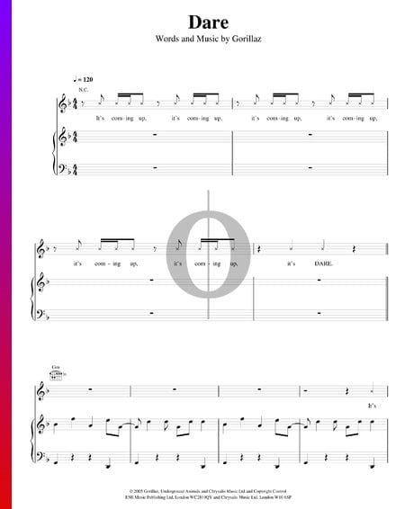 Dare Sheet Music
