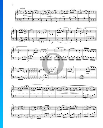 Partition Sonate en Sol Majeur, Op. 79: 3. Vivace