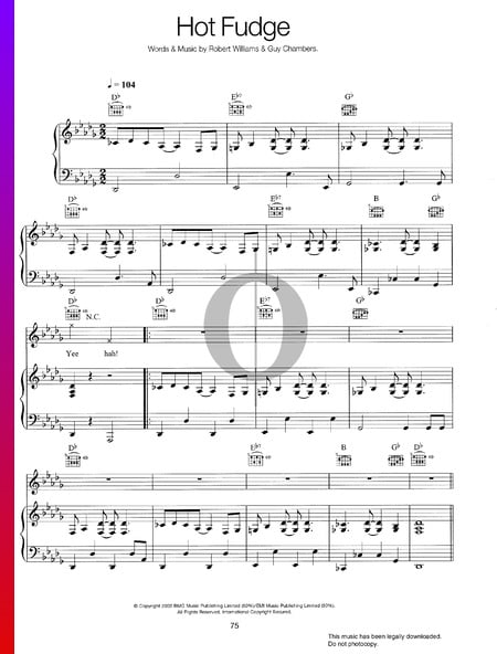 Hot Fudge Musik-Noten