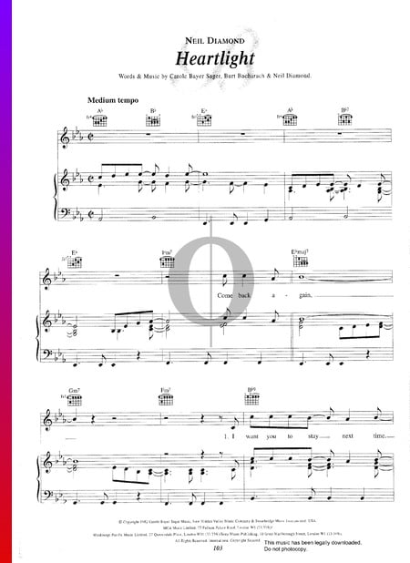 Heartlight Sheet Music