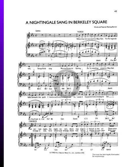 A Nightingale Sang In Berkeley Square
