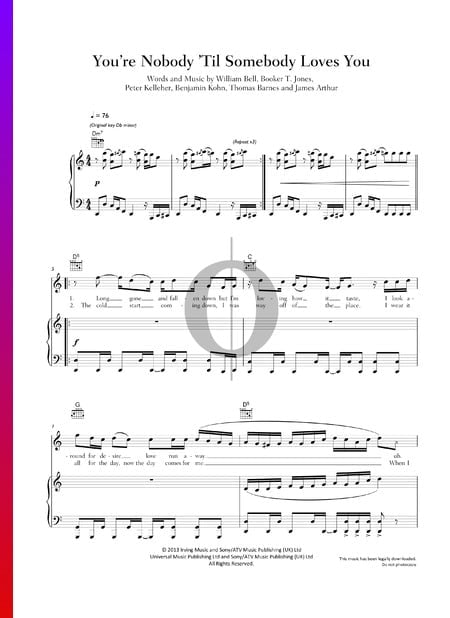 You're Nobody 'Til Somebody Loves You Sheet Music