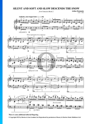 Fantasies Book 2: Silent And Soft And Slow Descends The Snow Sheet Music