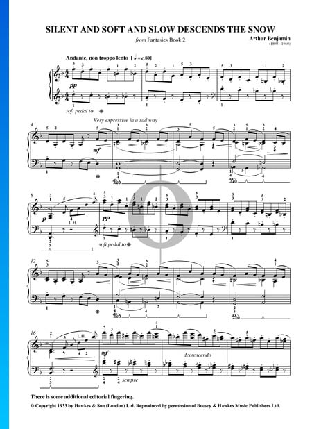 Fantasies Book 2: Silent And Soft And Slow Descends The Snow Sheet Music