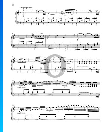 Sonata, Op. 31 n.º 1: 2. Adagio grazioso Partitura