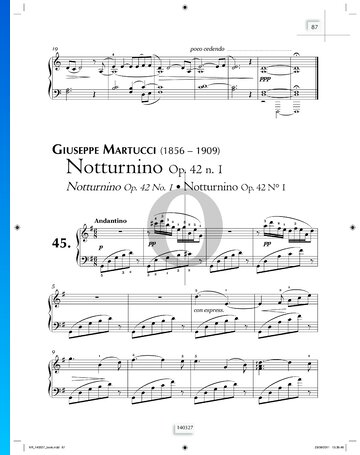 Notturnino Op. 42 No. 1 bladmuziek