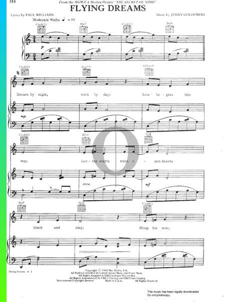 Flying Dreams Sheet Music