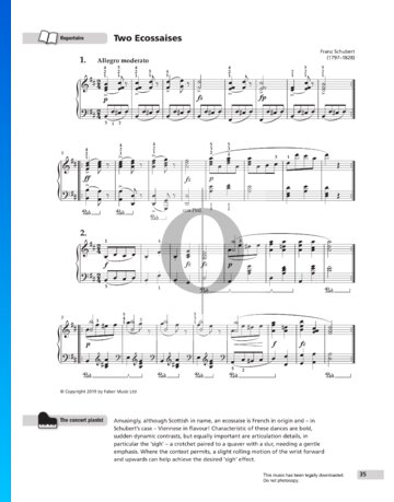Two Ecossaises in D Major, D. 783 Sheet Music