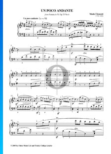 Sonata in D Major, Op. 25 No. 6: 2. Un Poco Andante