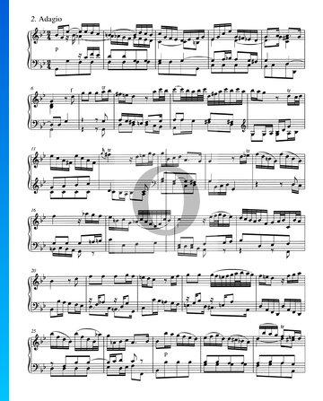 Concerto in B-Dur, BWV 982: 2. Adagio Musik-Noten