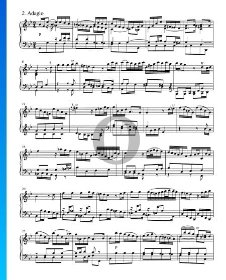 Concierto en si mayor, BWV 982: 2. Adagio