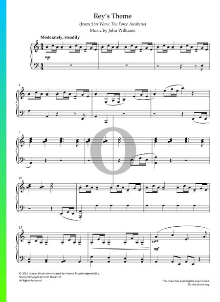 Rey's Theme Partitura